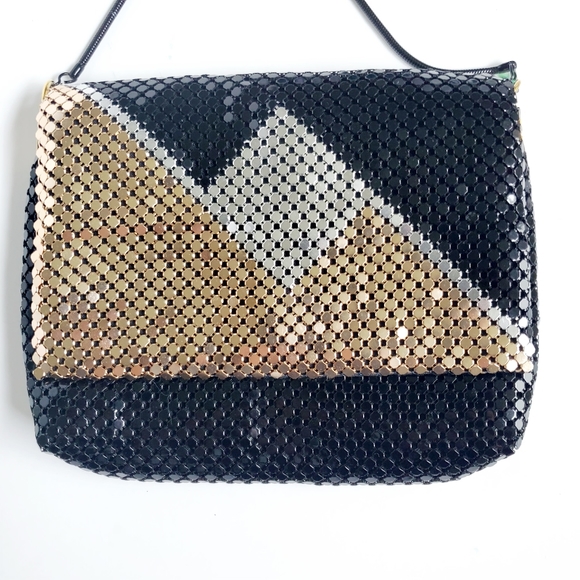 Vintage Aluminum Mesh Bag Structured Handbag 1950s - Picture 11 of 12